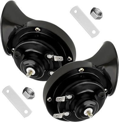 Super Loud Car Snail Horns 12V 300DB Durable Car Horn Kit High Low Tone Unive...