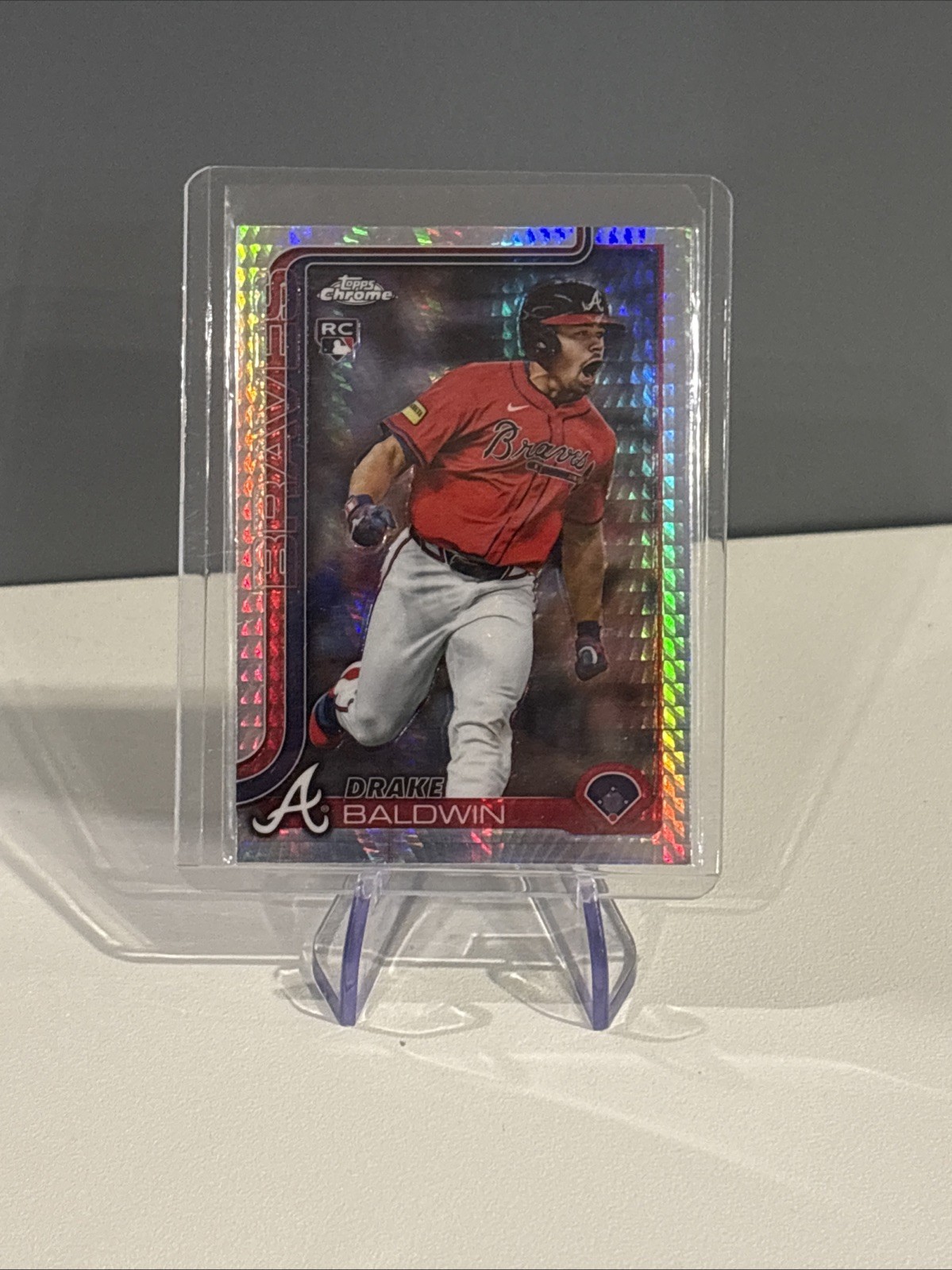2025 Topps Chrome Update Drake Baldwin PRISM REFRACTOR Rookie RC #USC88 ROY