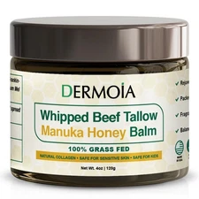 Grass Fed Whipped Beef Tallow for Skin with Manuka Honey - Silky Sm... Fast Ship