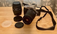 Lot of Minolta Maximum 5 35mm SLR Film Cameras and Manual Focus Lenses