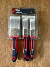 Spear & Jackson Select 5 Pack Soft Flat 2in Synthetic Brushes Soft Grip Handle