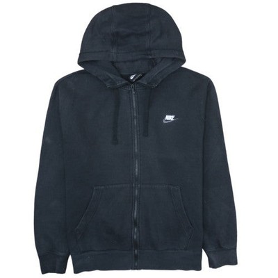 Hoodie Herren UK Größe L Nike schwarz Full Zip