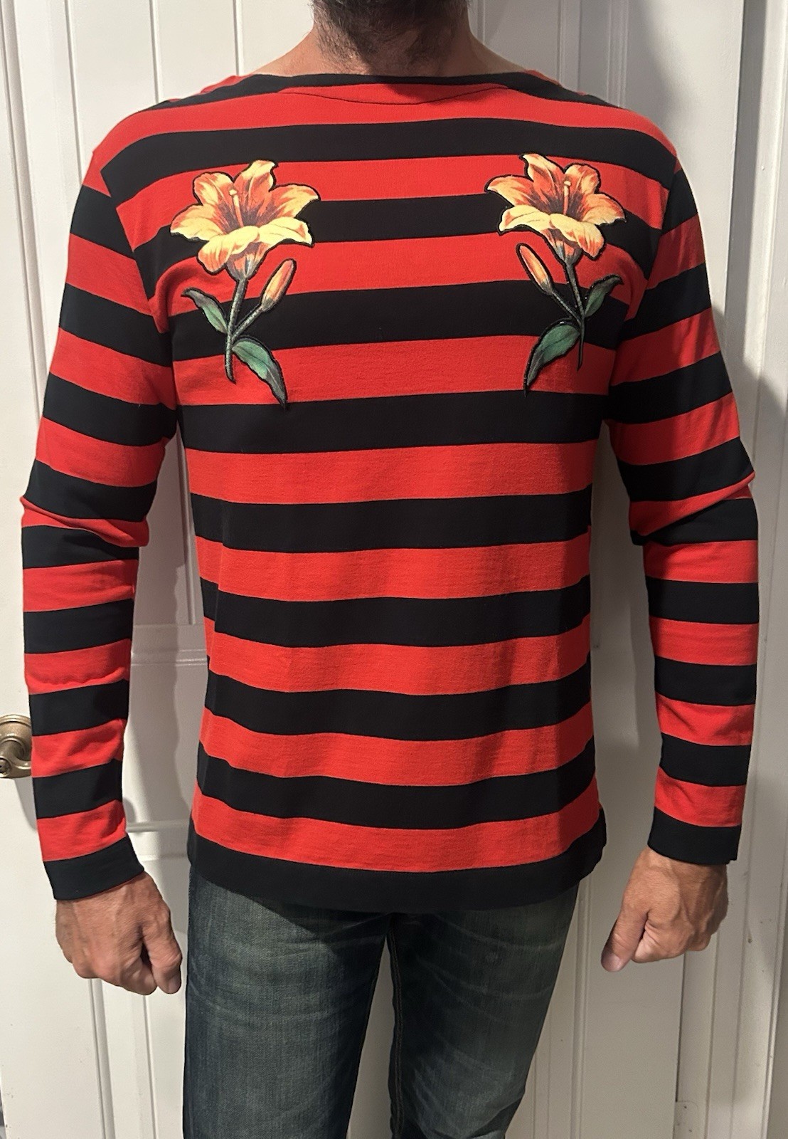Gucci Mare Gothicum Striped Flower T Gucci - Mare