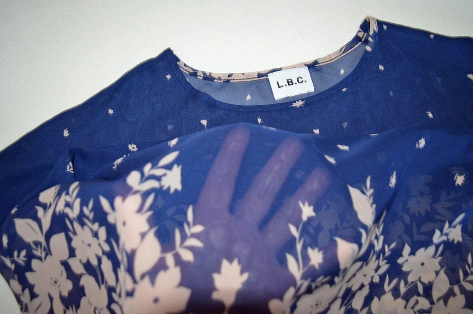 *NEU* Transparentes EDEL Chiffon Longshirt von L.B.C. Lesara, Gr. XL 48 50 - Bild 4 von 4