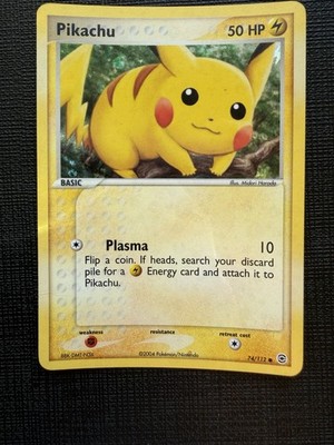 PIKACHU 74/112 FireRed & LeafGreen REVERSE HOLO Pokémon TCG Card 2004