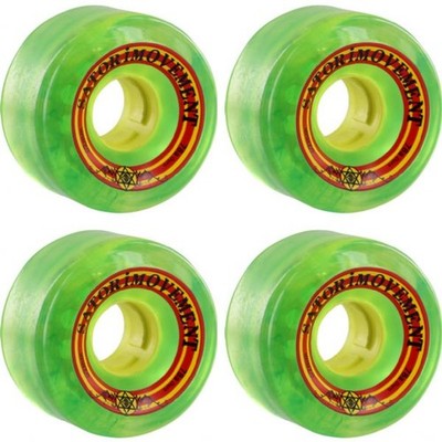 Satori Movement Goo Ball Rasta Skateboard Wheels - 62mm 78a (Set of 4)