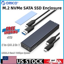 ORICO M.2 NVMe SATA SSD Enclosure 10Gbps USB-C Adapter for 2230/2242/2260/2280