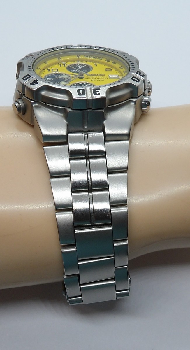 Seiko Diver 7T32-6K19 200 mm Chronograph Yellow Dial Classic | eBay