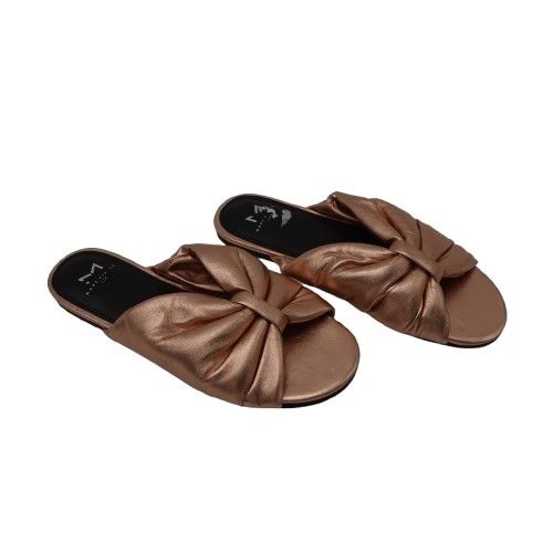 Mark Fisher Women's Olita Slip On Twisted Slide Sandals Rose Gold Size 7 Slip On