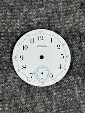 American Watch Co Waltham Pocket Watch Dial 14s Enameled 12HR