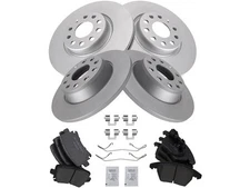 For 2009-2010 Audi A3 Brake Pad and Rotor Kit Front and Rear 63654TTHD