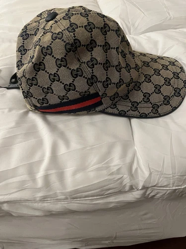 CASQUETTE DE BASEBALL GUCCI SUPREME TOILE BEIGE M UNISEXE