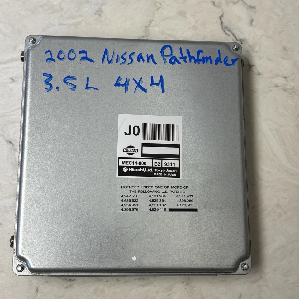 2000 - 2003 年日产探路者 4X4 3.5L 发动机控制模块 ECU ECM MEC14-800 — 第 2/4 张图片