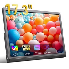 Portable Monitor 17.3 Inch External Laptop Display USB-C HDMI fr Business Travel