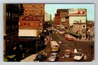 Portland ME-Maine, Congress Square, Coca-Cola Advertising, Vintage Postcard