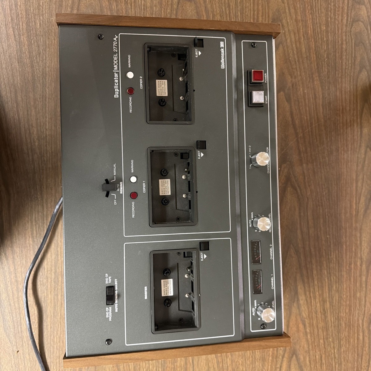 Wollensak Tape Duplicator 3M Model 2770AV Cassette Duplicator | eBay