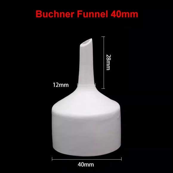 40mm - 200mm Porcelain Buchner Funnel Ceramic Chemistry Porous Filter Funnels