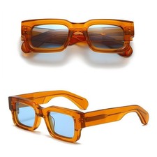 Gafas de sol con montura de acetato de moda retro gruesas para hombres y mujeres