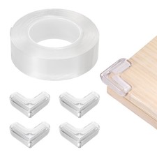 6.5 ft x 0.79 Inch Edge Corner Protector with 4 Corners, Transparent