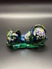 Fenton Hand Painted Lounging Cat Signed By C. Mackey