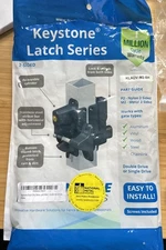 Nationwide Industries Keystone Latch - Nylon Two-Sided, Key Lockable - Black