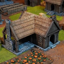 Blacksmith Shop-Kingdom of Saxonia-Rohan 28mm Tabletop Terrain LOTR Middle Earth