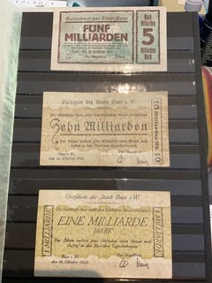 3 BILLETS PEU COURANTS DIFFÉRENTS DE NÉCESSITÉ D’ALLEMAGNE. BELLE COTE. A SAISIR