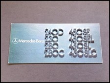 1974 Mercedes Benz Sales Brochure - 450sl 450slc 450sel 280c 240d 280 230
