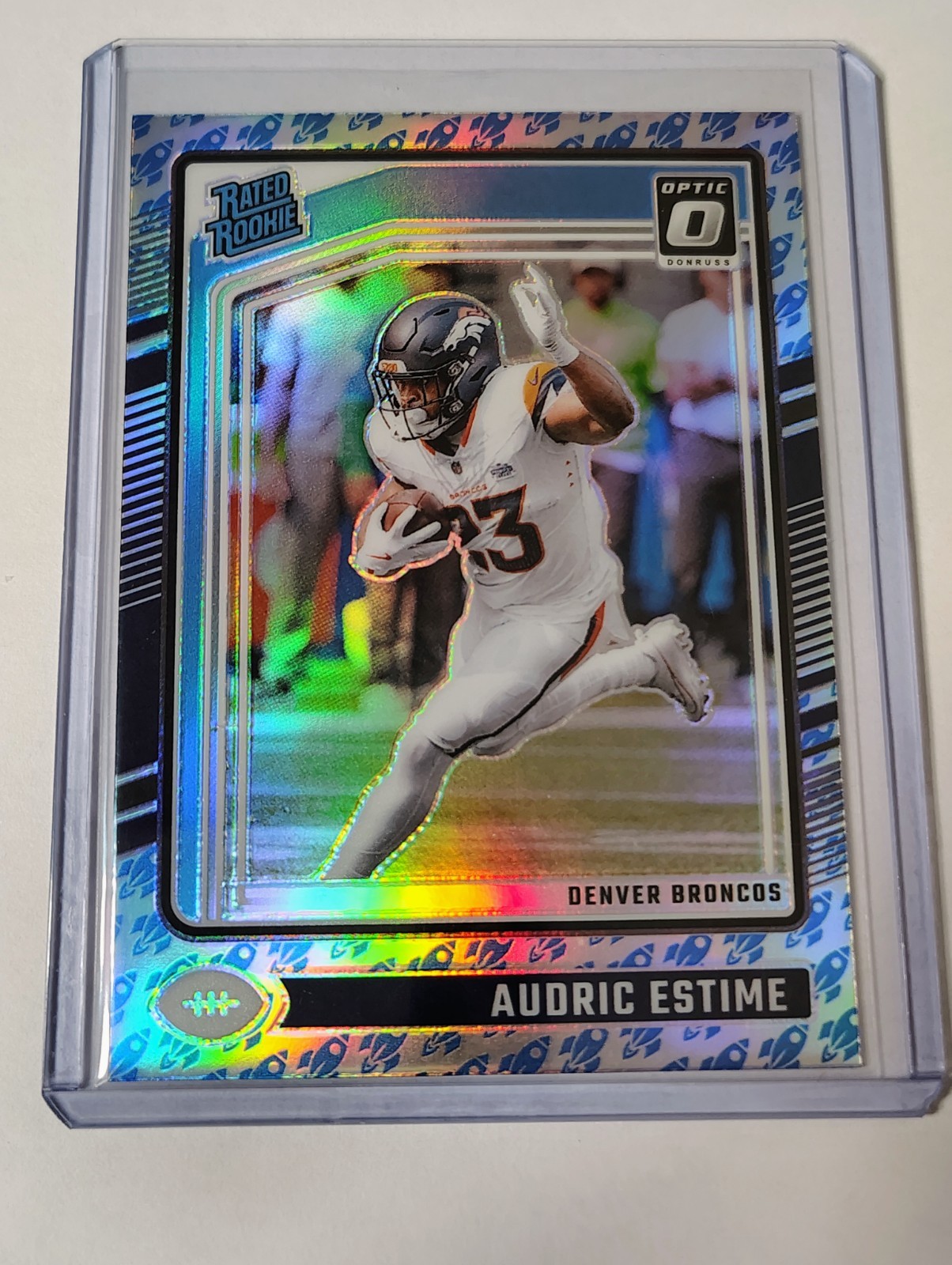 2024 Panini Donruss Optic Rated Rocket Emoji Prizm Audric Estime #206 Rookie RC