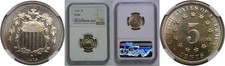 1878 Shield Nickel   NGC PF-65