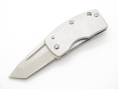 G. Sakai Seki Japan Engravable Tanto VG-10 Skull Money Clip Folding Pocket Knife