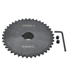  35 Roller Chain Sprocket Type B 1 inch Bore 40 Tooth, Hardened Antirust 1045...