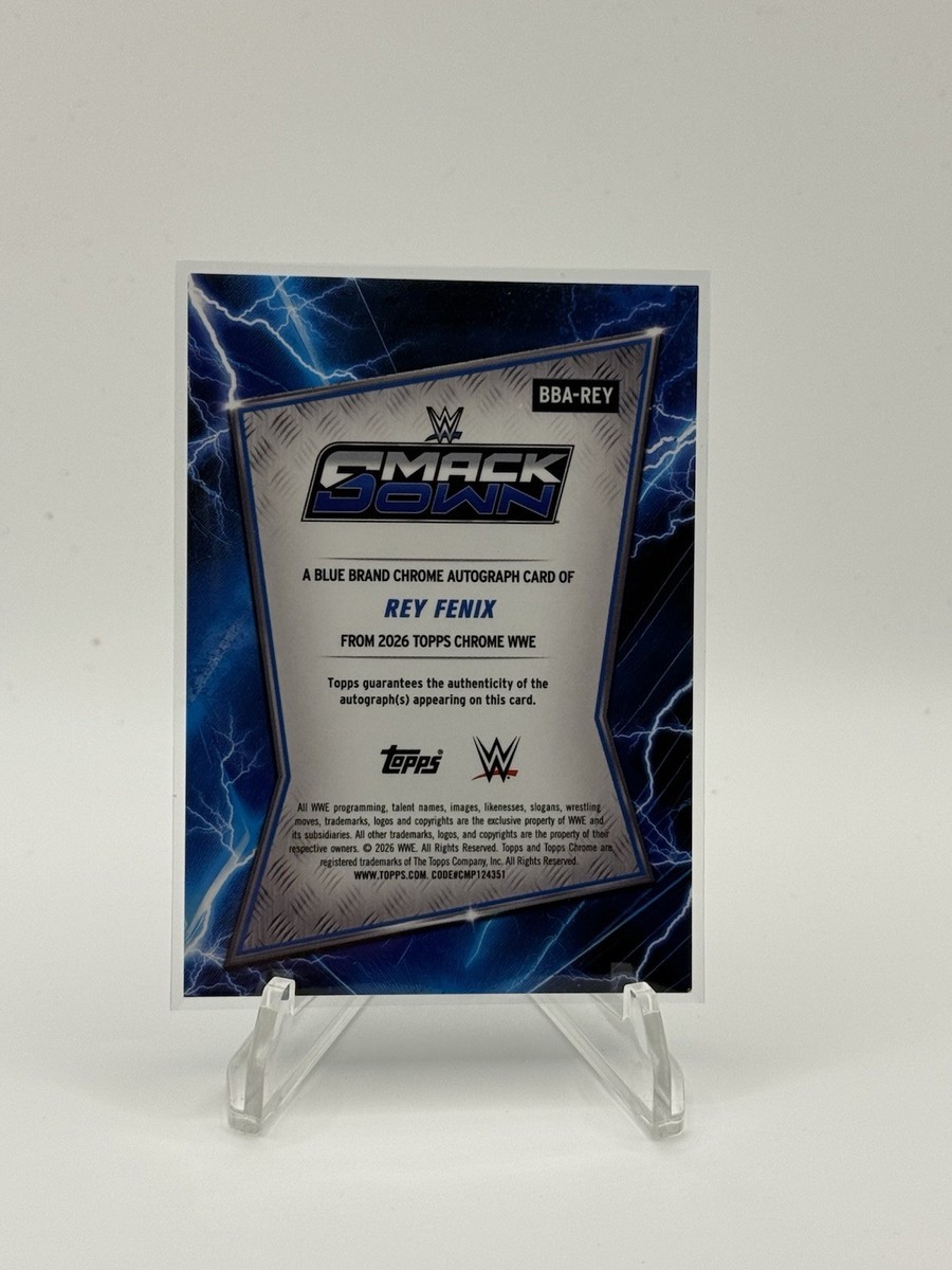その他 REY Rey Fenix 2026 Topps Chrome WWE BLUE BRAND AUTO On Card #BBA-REY