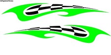 Checkered Flag Decals Boat Truck Speed RV Trailer Jet Ski Sea Doo Racing Bike