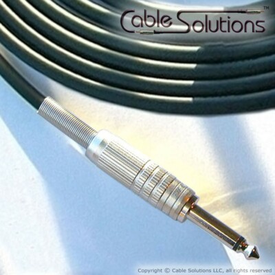 Canare GS-6 Low Noise OFC Guitar/Instrument Cable, Hand-Crafted, 10m, Black