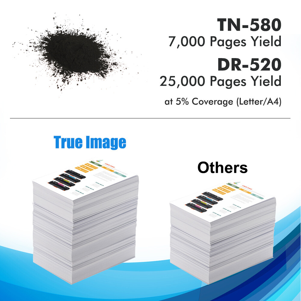 Toner Brother TN580 TN580 Toner E Batteria DR520 Per Brother HL-5250DN HL-5240 MFC-8660DN - Kit Ricambio Ricambio Stampante Brother - Foto 5