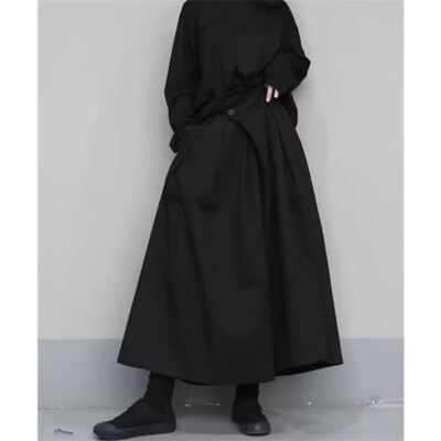 Japanese Women Cool Girl Harajuku Wide leg pants trousers Trouser culottes casua