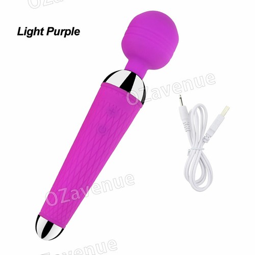 10 Speed Rechargeable Dildo Wand Vibrator Clit G-Spot Stimulator AV Big Sex Toy - Picture 10 of 15