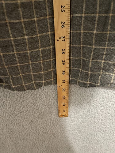 Scott Barber Mens Shirt Button up Size Medium Plaid Long sleeve Adult cotton - Picture 5 of 5