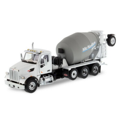 DM 1/50 Peterbilt 567 with McNeilus Bridgemaster Mixer White Diecast Model 71074