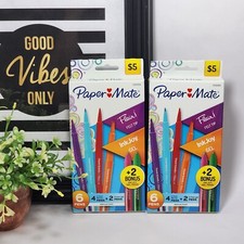 PaperMate Flair Felt Tip  Ink Joy Gel Pens 6ct Medium Point  Lot of 2 Boxes