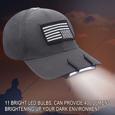 LED Cap Mounted Light Clip-on Lamp Hat Fishing Hiking Outdoor