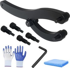 Heavy-Duty Gland Nut Wrench for Removing Hydraulic Cylinders, Adjustable Span...