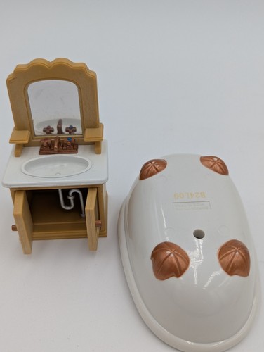 Calico Critters Época Familias Silvanas. Baño completo. Muy buen estado - Imagen 6 de 7