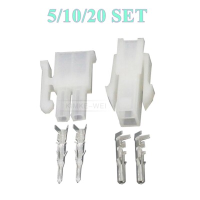 2 Polig Molex Mini-Fit Jr 5557/5559 4,2mm Steckverbinder Stecker Buchse Sets