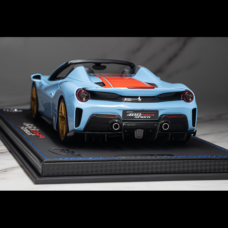 1/43 Ferrari 488 Pista Spider RHD 2019 Blue Tour De France by BBR CAR77A 247282 | eBay