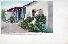 Ventura County California Ramon's Old Home at Camulos Postcard