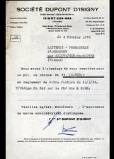 ISIGNY-sur-MER (14) FRESH CREAM BUTTER CHEESES "DUPONT D'ISIGNY" in 1956