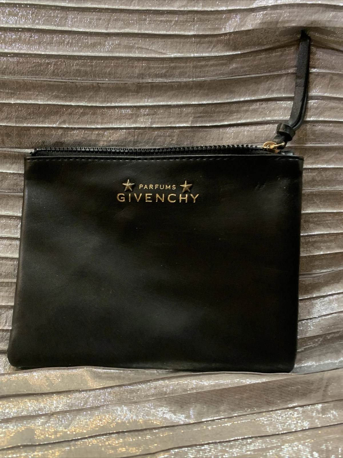 GIVENCHY PROFUMI GIVECHY PORTAFOGLIO NERO BORSA DA POLSO MARSUPIO SACCO VIAGGIO