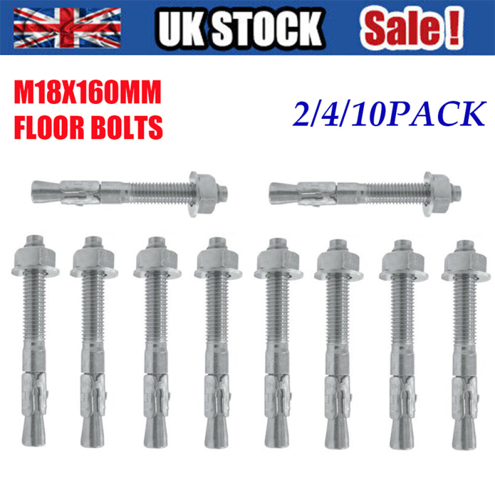 2/4/10X M18 x160mm floor bolts / through bolt / anchor bolt / 2 post